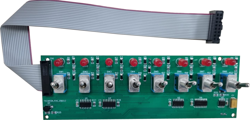 Плата блока аварийной сигнализации с переключателями (тумблерами) аналог для FB.8